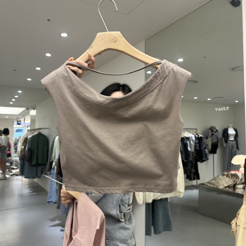 VAULT東大門實拍韓國女裝新款職業休閑熱賣時尚人氣26春夏T恤VAULTT恤圖色2