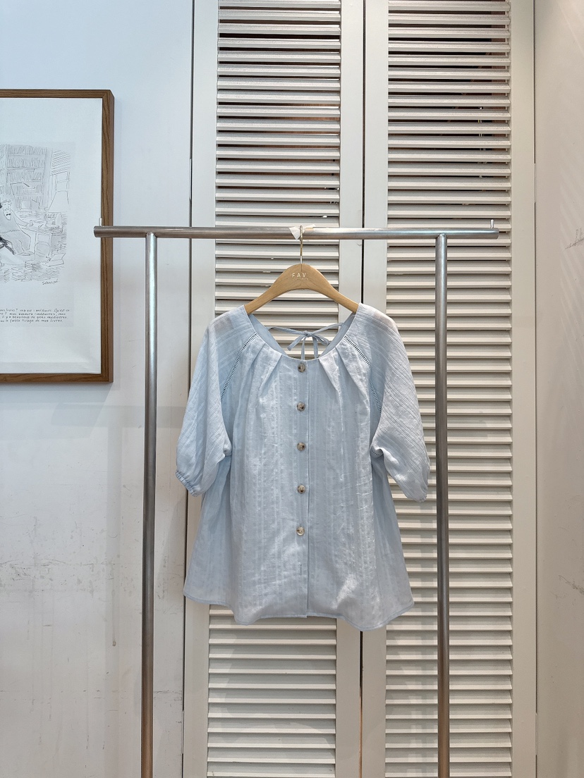 FAVE-L韓國直郵女士新款26春夏職業時尚人氣推薦襯衫蕾絲衫FAVE-L襯衫/蕾絲衫圖色3