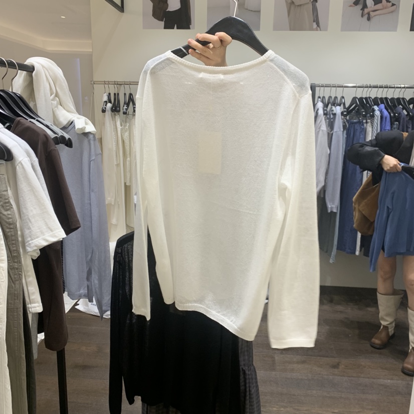 OURIN/THIS IS韓國代購女裝新款推薦職業26春夏針織衫亞麻OURIN/THIS IS針織衫