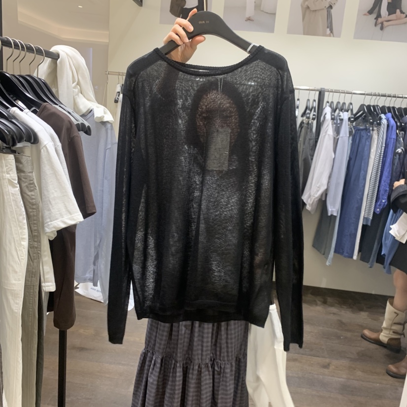 OURIN/THIS IS韓國代購女裝新款推薦職業26春夏針織衫亞麻OURIN/THIS IS針織衫圖色2