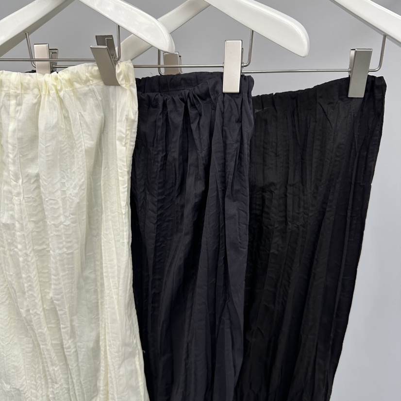 WATER/RIVER韓國直郵實拍女裝新款26夏季休閑長裙修身褶皺WATER/RIVER長裙