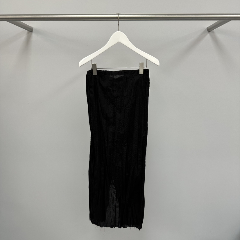 WATER/RIVER韓國直郵實拍女裝新款26夏季休閑長裙修身褶皺WATER/RIVER長裙圖色3黑色