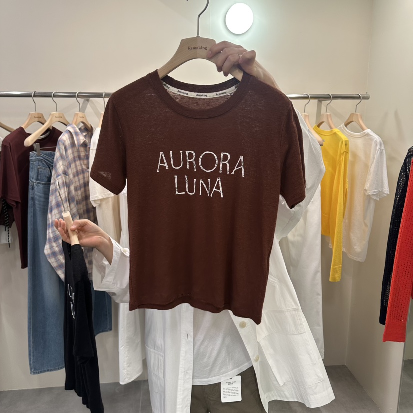 URBANSTORY/REMAKING東大門實拍韓國女裝新品休閑時尚T恤Remaking/URBANSTORYT恤圖色2