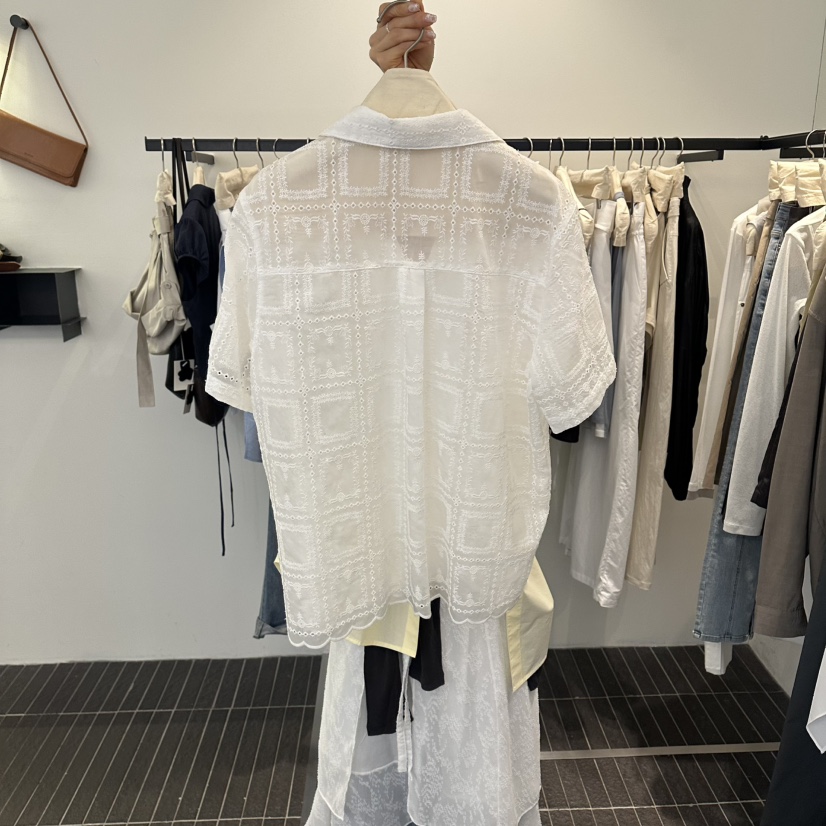 FIND-P韓國直郵實拍女裝新品推薦休閑時尚襯衫蕾絲衫蕾絲FIND-P襯衫/蕾絲衫