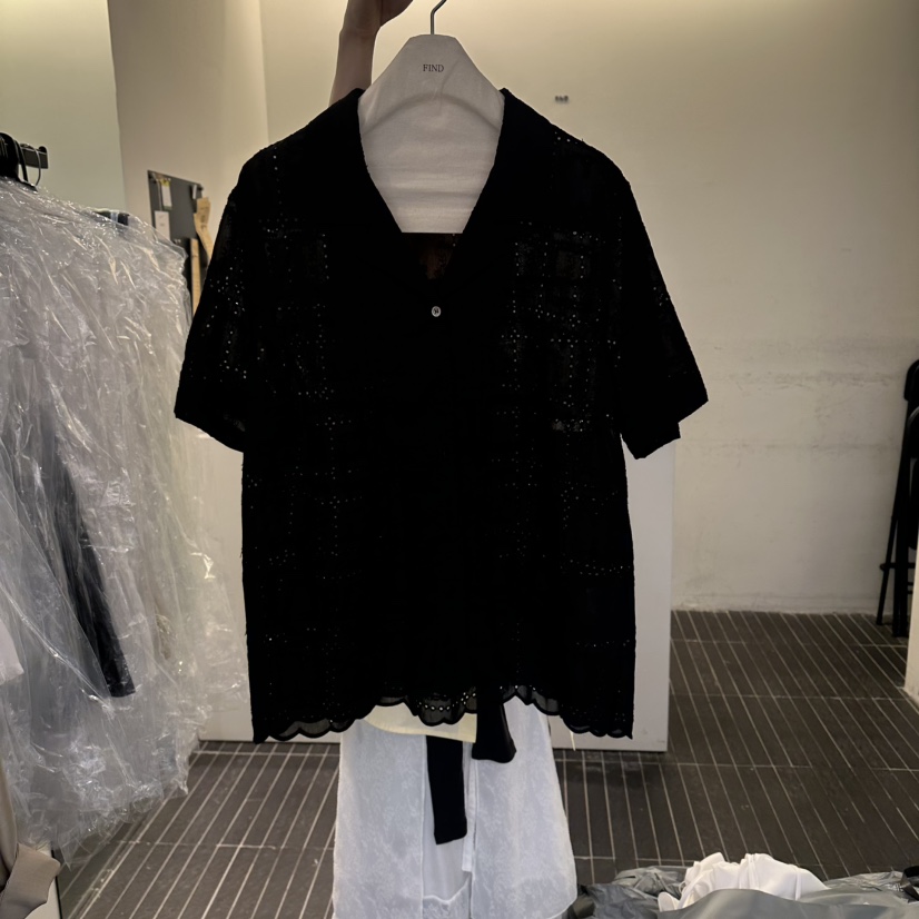 FIND-P韓國直郵實拍女裝新品推薦休閑時尚襯衫蕾絲衫蕾絲FIND-P襯衫/蕾絲衫圖色2