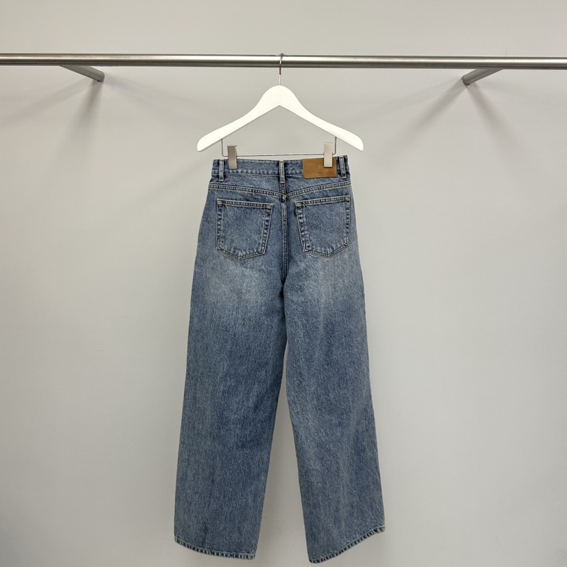 WATER/RIVER韓國直郵實拍女裝新品時尚26春夏休閑牛仔褲WATER/RIVER牛仔褲