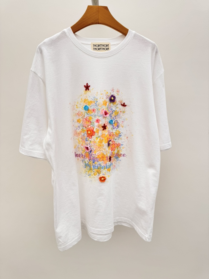 THORE韓國東大門直郵女裝新款職業休閑26春夏時尚人氣T恤THORET恤圖色1