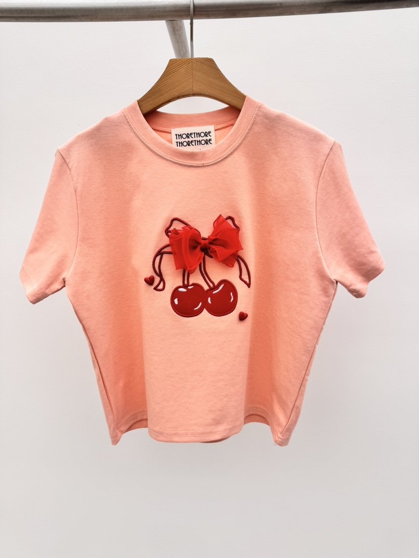 THORE韓國直郵實拍女裝新品人氣時尚26春夏推薦職業26夏季T恤THORET恤圖色2