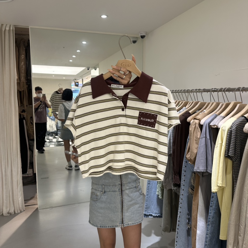 VAULT韓國東大門代購女士新款職業時尚熱賣推薦人氣26夏季T恤VAULTT恤圖色3