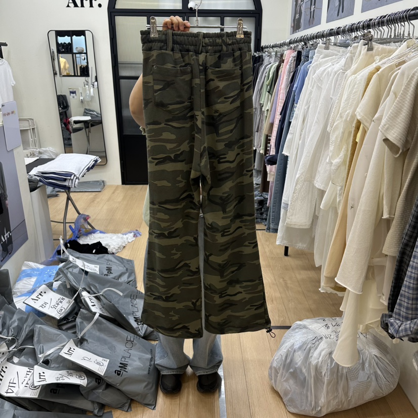 ARR韓國直郵實拍女士新款熱賣時尚推薦26春夏職業休閑褲迷彩ARR休閑褲