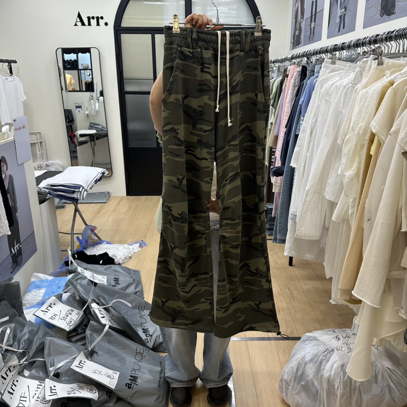 ARR韓國直郵實拍女士新款熱賣時尚推薦26春夏職業休閑褲迷彩ARR休閑褲圖色1
