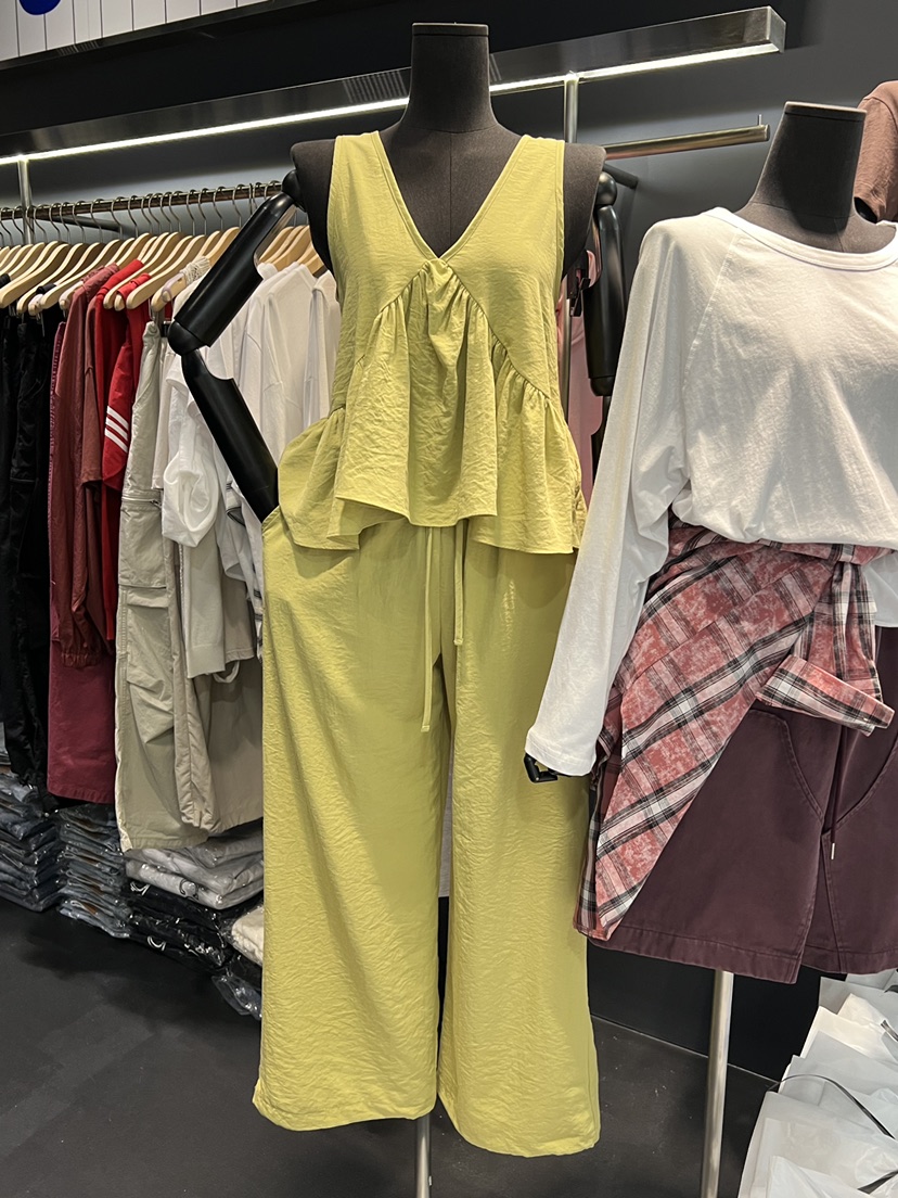 EL BOSQUE韓國直郵女裝新品熱賣休閑時尚26春夏人氣休閑褲EL BOSQUE休閑褲