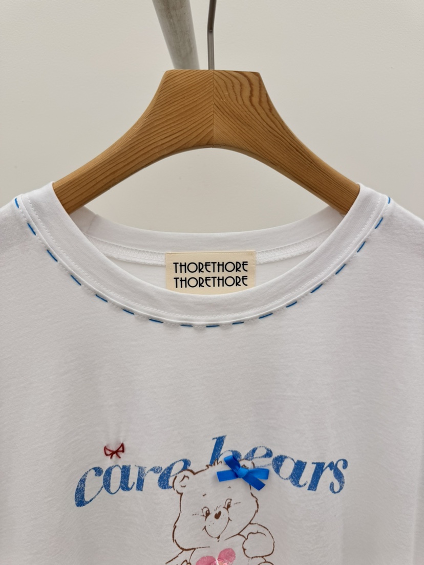THORE韓國直郵實拍女裝新款職業推薦時尚人氣26春夏26夏季T恤THORET恤