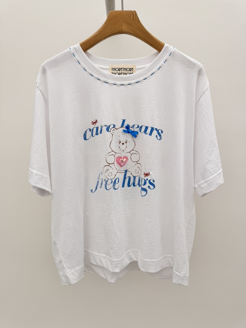 THORE韓國直郵實拍女裝新款職業推薦時尚人氣26春夏26夏季T恤THORET恤圖色1