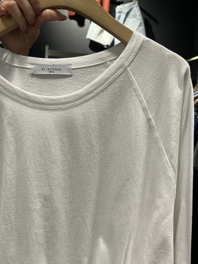 EL BOSQUE韓國直郵實拍女士新品熱賣職業26春夏時尚長袖T恤EL BOSQUE長袖T恤