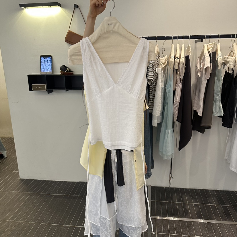 FIND-P東大門實拍韓國女裝新品26春夏熱賣吊帶背心含腰繩FIND-P吊帶/背心圖色2