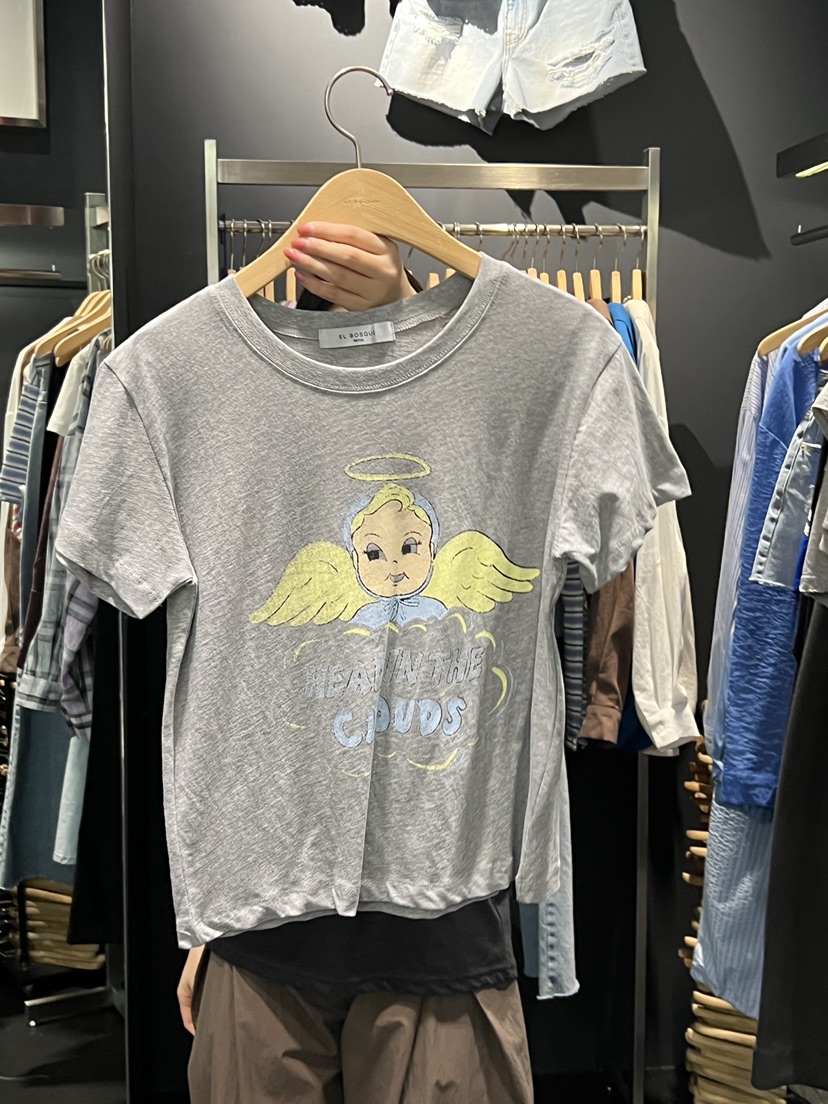 EL BOSQUE韓國直郵女士新品時尚熱賣休閑推薦26春夏人氣T恤EL BOSQUET恤圖色1