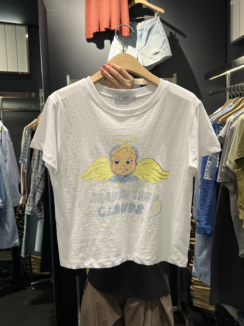 EL BOSQUE韓國直郵女士新品時尚熱賣休閑推薦26春夏人氣T恤EL BOSQUET恤圖色2