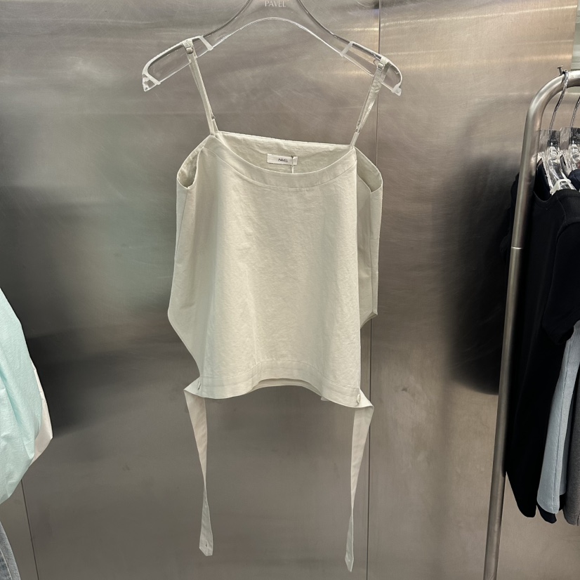 PAVEL韓國東大門代購女士新款26春夏推薦26夏季人氣吊帶背心PAVEL吊帶/背心圖色2