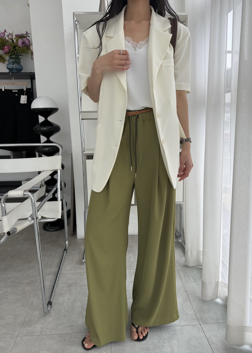 DE GO YOU韓國直郵女士新品休閑26春夏休閑褲闊腿褲寬松DE GO YOU休閑褲