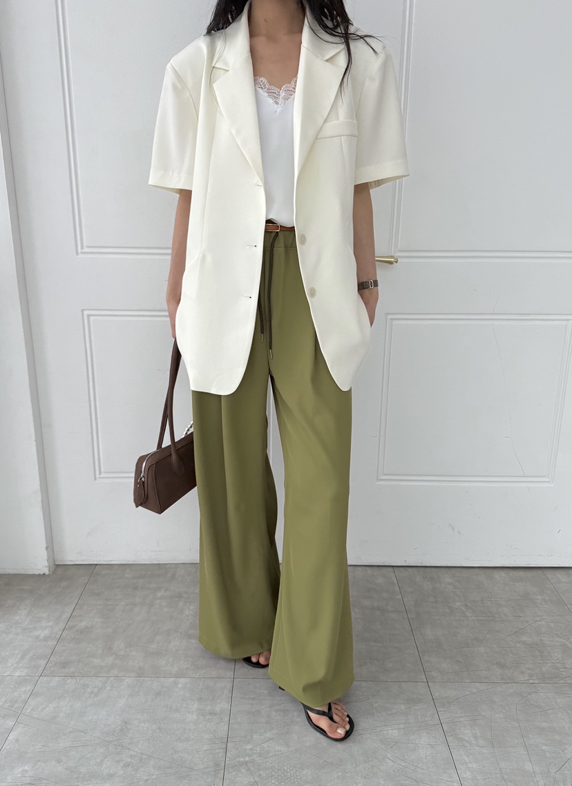 DE GO YOU韓國直郵女士新品休閑26春夏休閑褲闊腿褲寬松DE GO YOU休閑褲