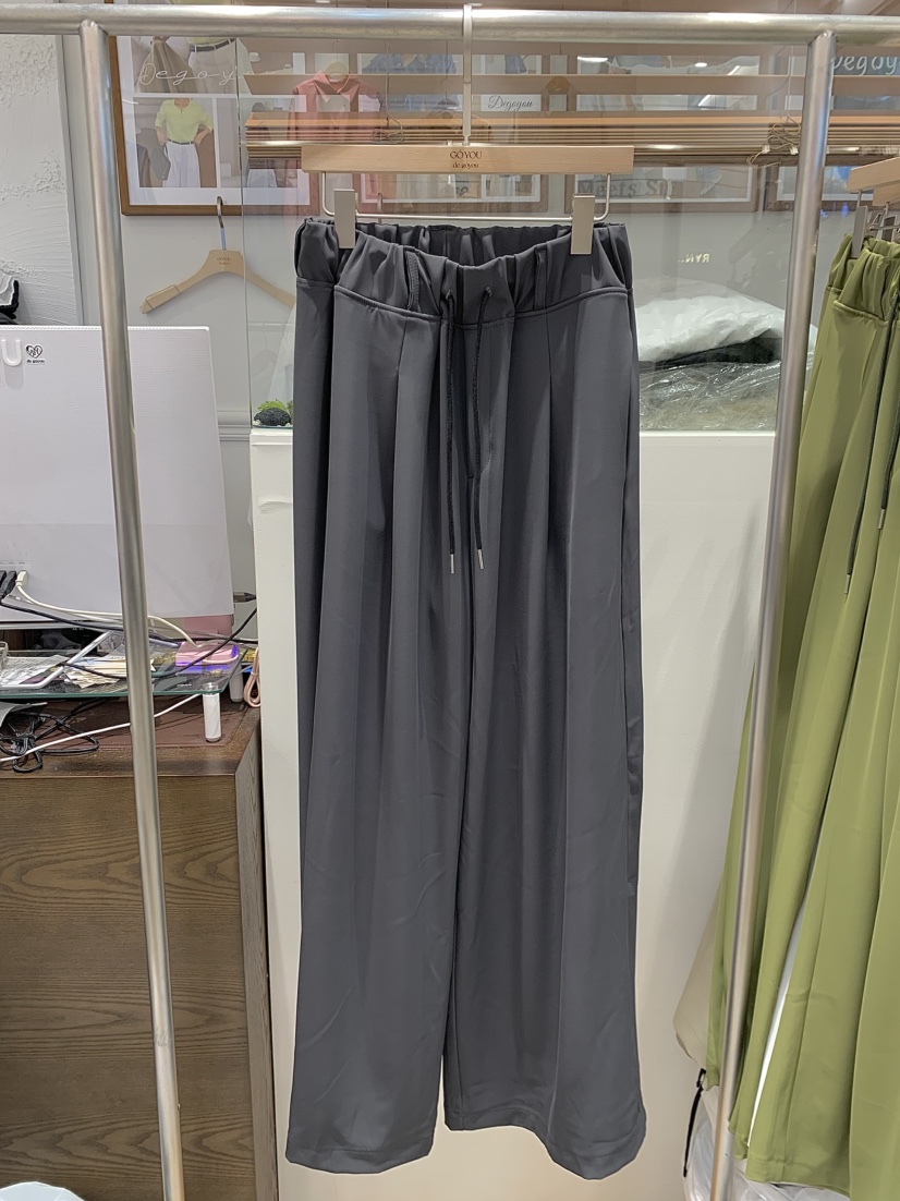 DE GO YOU韓國直郵女士新品休閑26春夏休閑褲闊腿褲寬松DE GO YOU休閑褲圖色2