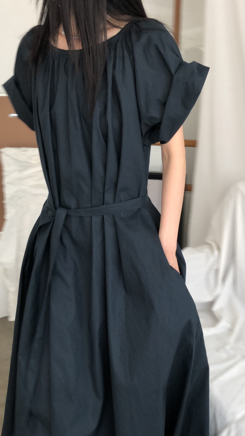 MOVENNE韓國直郵女裝新款推薦26夏季人氣熱賣連衣裙含腰帶MOVENNE連衣裙