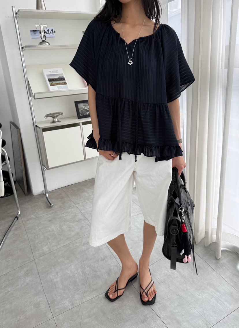 DE GO YOU東大門代購女裝新品人氣職業26春夏休閑短褲棉質DE GO YOU短褲