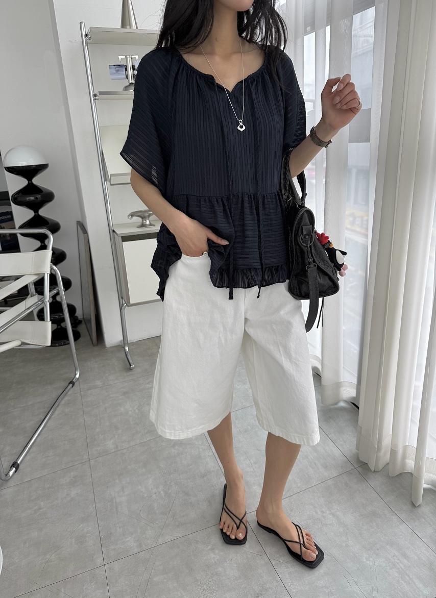 DE GO YOU東大門代購女裝新品人氣職業26春夏休閑短褲棉質DE GO YOU短褲