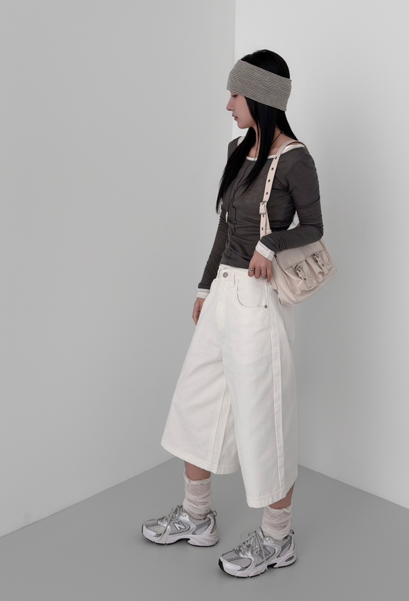 DE GO YOU東大門代購女裝新品人氣職業26春夏休閑短褲棉質DE GO YOU短褲