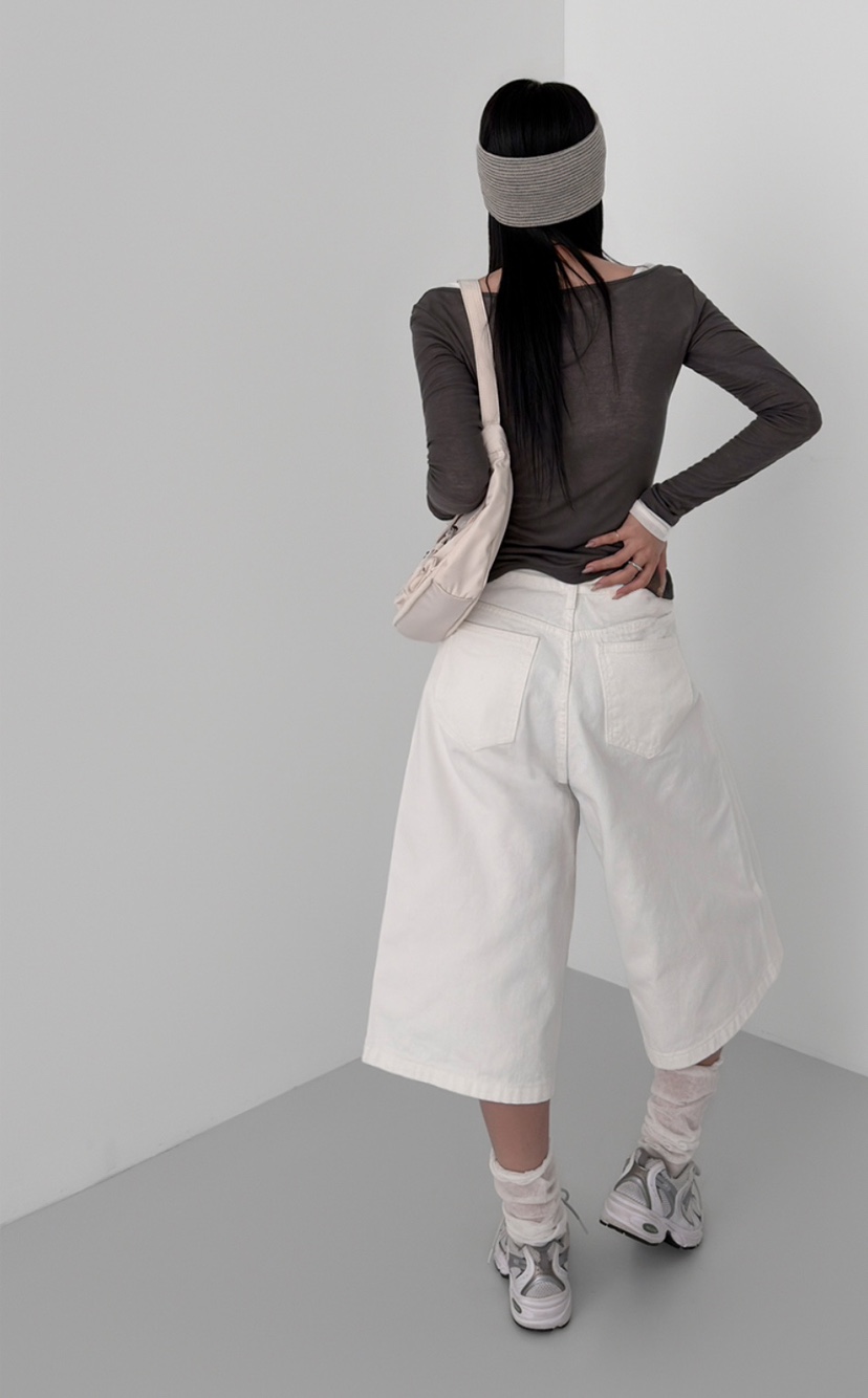 DE GO YOU東大門代購女裝新品人氣職業26春夏休閑短褲棉質DE GO YOU短褲