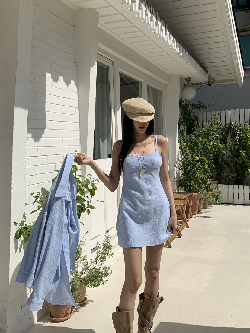 BADCALM韓國直郵女裝新款熱賣推薦休閑26春夏人氣職業連衣裙BADCALM連衣裙圖色1