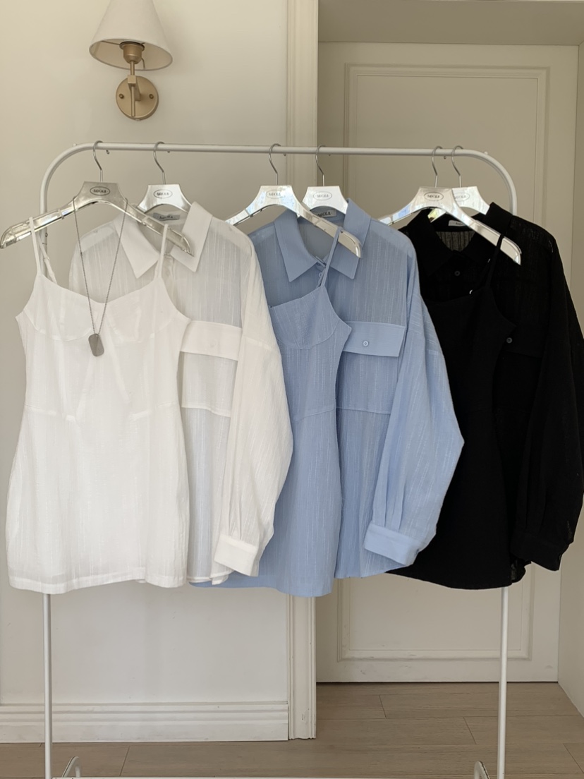 BADCALM韓國直郵女士新品真品時尚推薦休閑職業襯衫蕾絲衫BADCALM襯衫/蕾絲衫