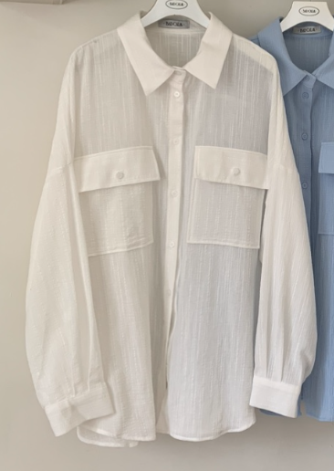 BADCALM韓國直郵女士新品真品時尚推薦休閑職業襯衫蕾絲衫BADCALM襯衫/蕾絲衫圖色1