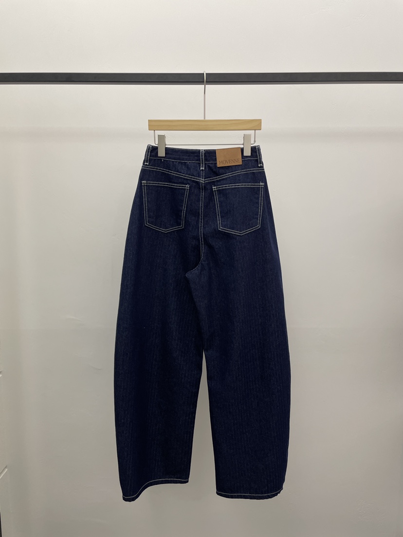 MOVENNE韓國直郵女士新品人氣26春夏26夏季職業休閑牛仔褲MOVENNE牛仔褲