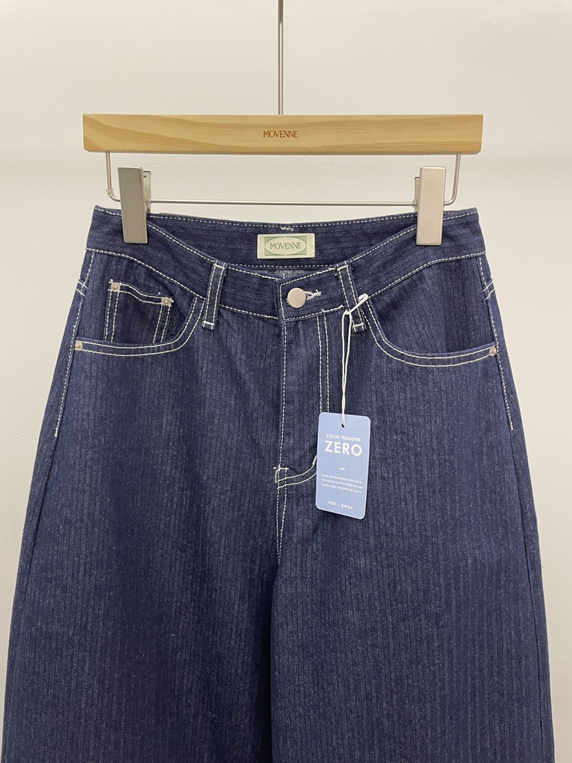 MOVENNE韓國直郵女士新品人氣26春夏26夏季職業休閑牛仔褲MOVENNE牛仔褲
