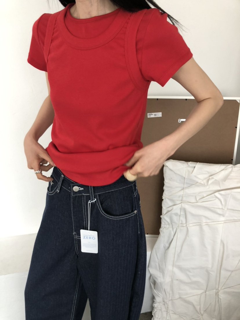 MOVENNE韓國直郵女士新品人氣26春夏26夏季職業休閑牛仔褲MOVENNE牛仔褲