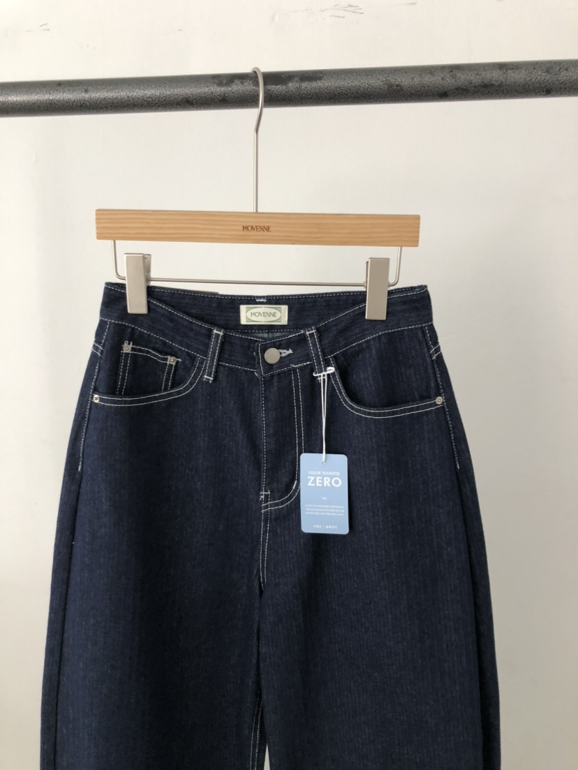 MOVENNE韓國直郵女士新品人氣26春夏26夏季職業休閑牛仔褲MOVENNE牛仔褲