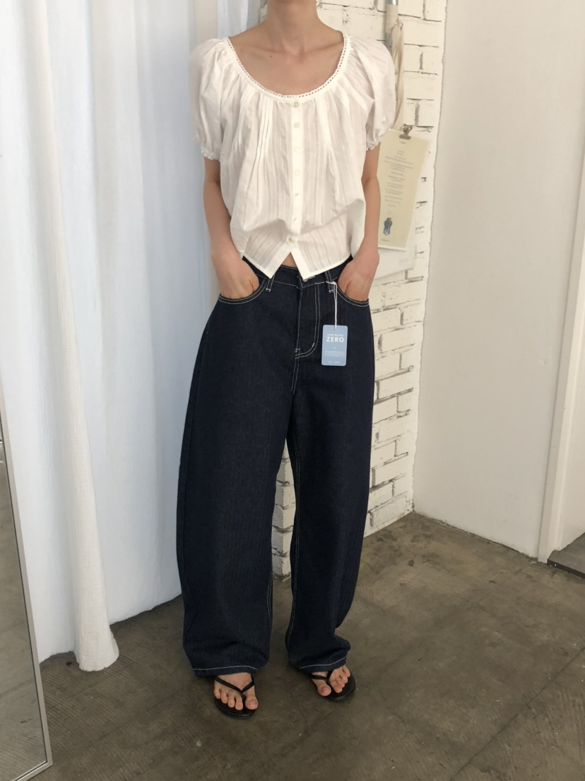 MOVENNE韓國直郵女士新品人氣26春夏26夏季職業休閑牛仔褲MOVENNE牛仔褲