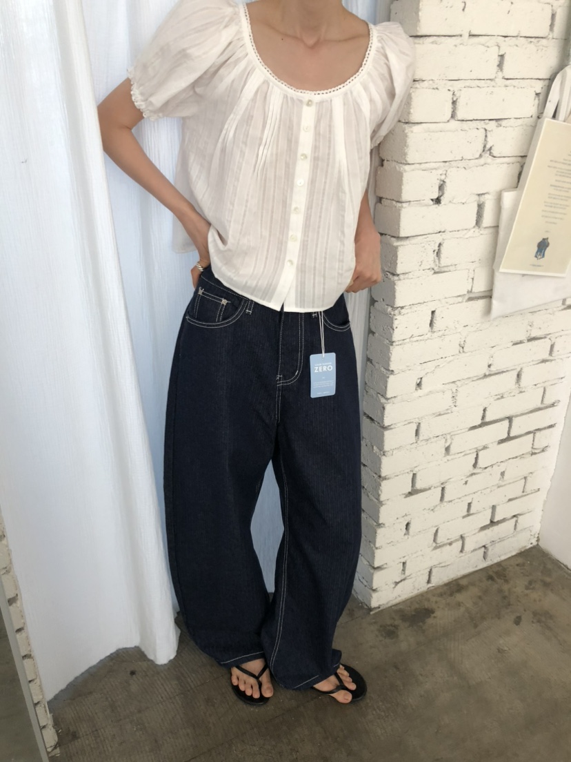 MOVENNE韓國直郵女士新品人氣26春夏26夏季職業休閑牛仔褲MOVENNE牛仔褲