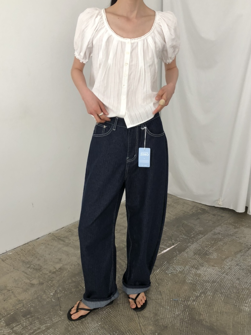 MOVENNE韓國直郵女士新品人氣26春夏26夏季職業休閑牛仔褲MOVENNE牛仔褲