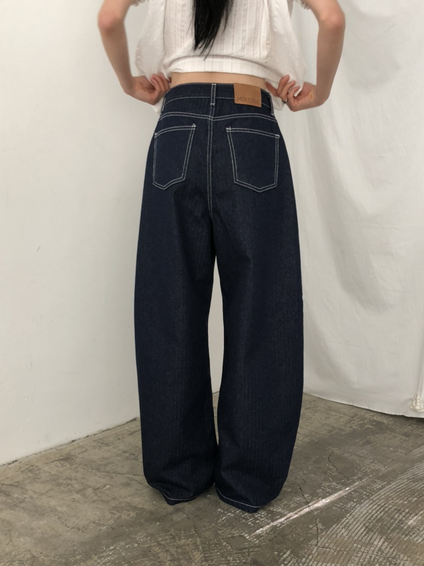 MOVENNE韓國直郵女士新品人氣26春夏26夏季職業休閑牛仔褲MOVENNE牛仔褲