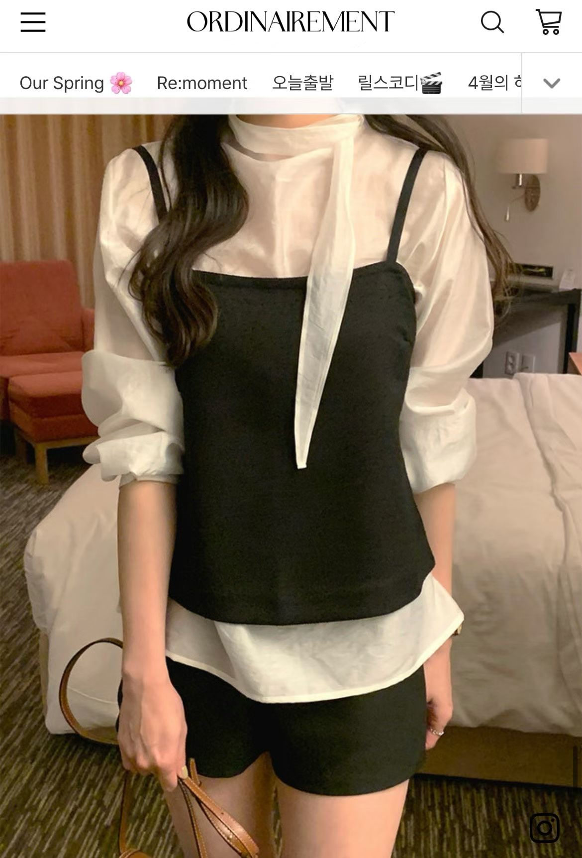 DE ONDO韓國直郵女裝新品26夏季26春夏推薦時尚吊帶背心DE ONDO吊帶/背心