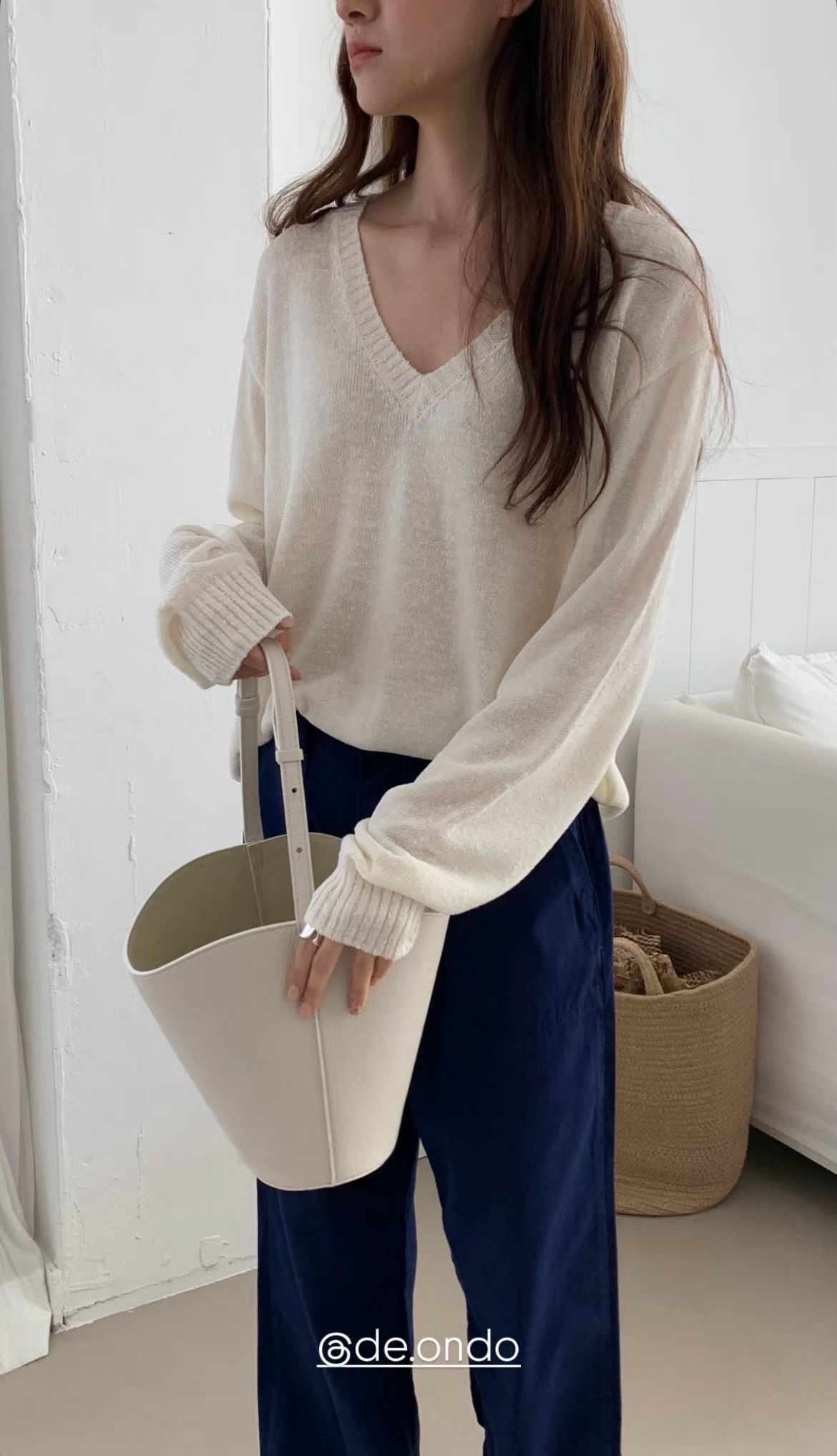 DE ONDO東大門實拍女裝新品職業熱賣休閑真品推薦針織衫DE ONDO針織衫