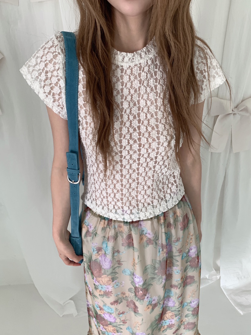 MAISONDEGLORY韓國直郵實拍女裝新品休閑職業26夏季26春夏T恤MAISON DE GLORYT恤