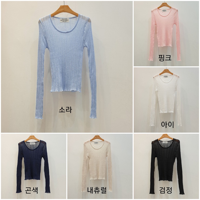 BLACK NOTE韓國直郵女裝新款推薦休閑時尚人氣針織衫亞麻布BLACK NOTE針織衫