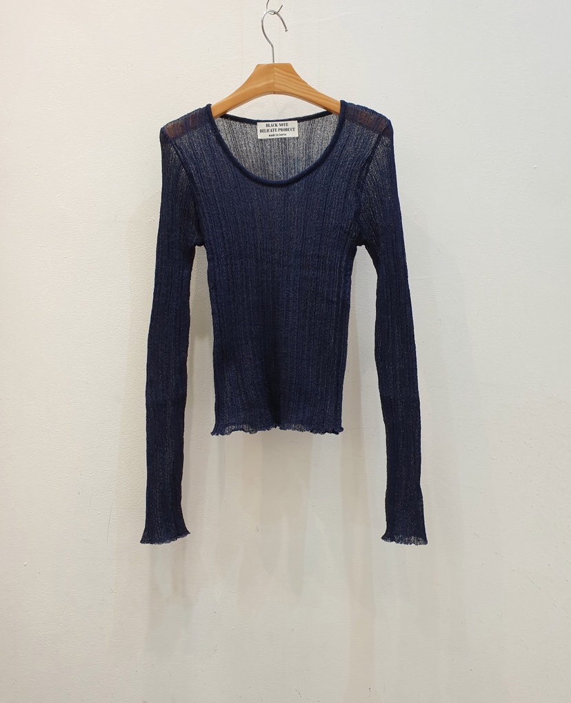 BLACK NOTE韓國直郵女裝新款推薦休閑時尚人氣針織衫亞麻布BLACK NOTE針織衫圖色1