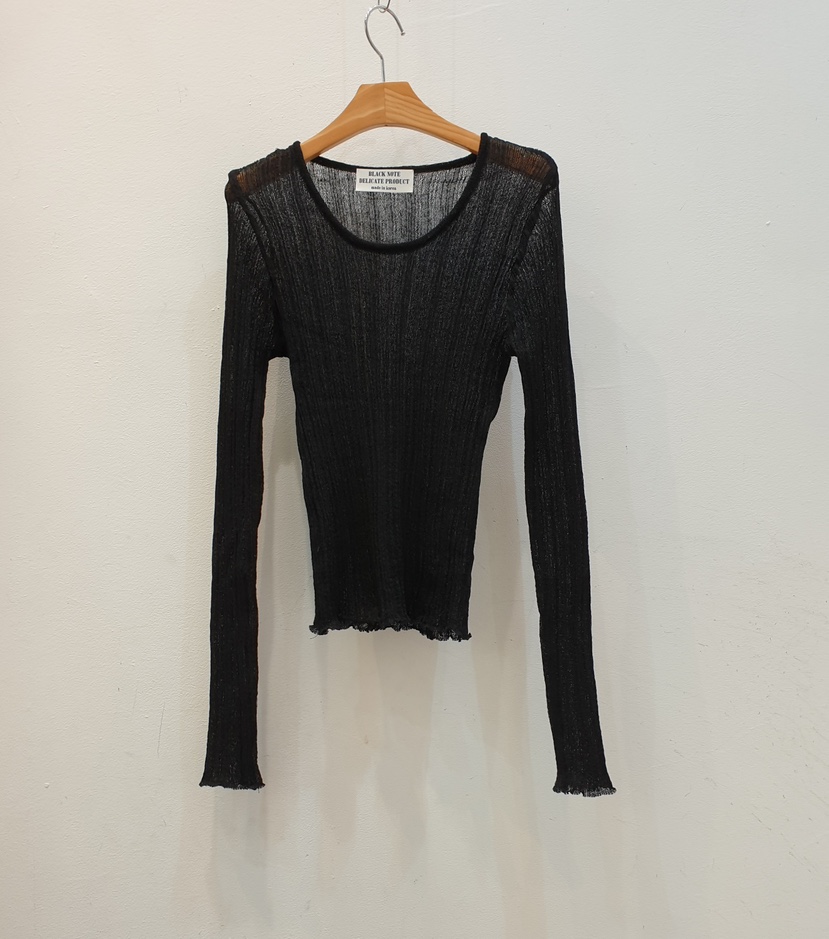BLACK NOTE韓國直郵女裝新款推薦休閑時尚人氣針織衫亞麻布BLACK NOTE針織衫圖色2