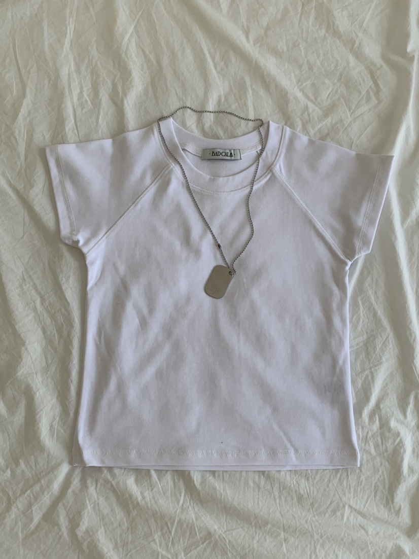 BADCALM韓國直郵女士新款26春夏推薦休閑熱賣職業人氣T恤BADCALMT恤圖色1