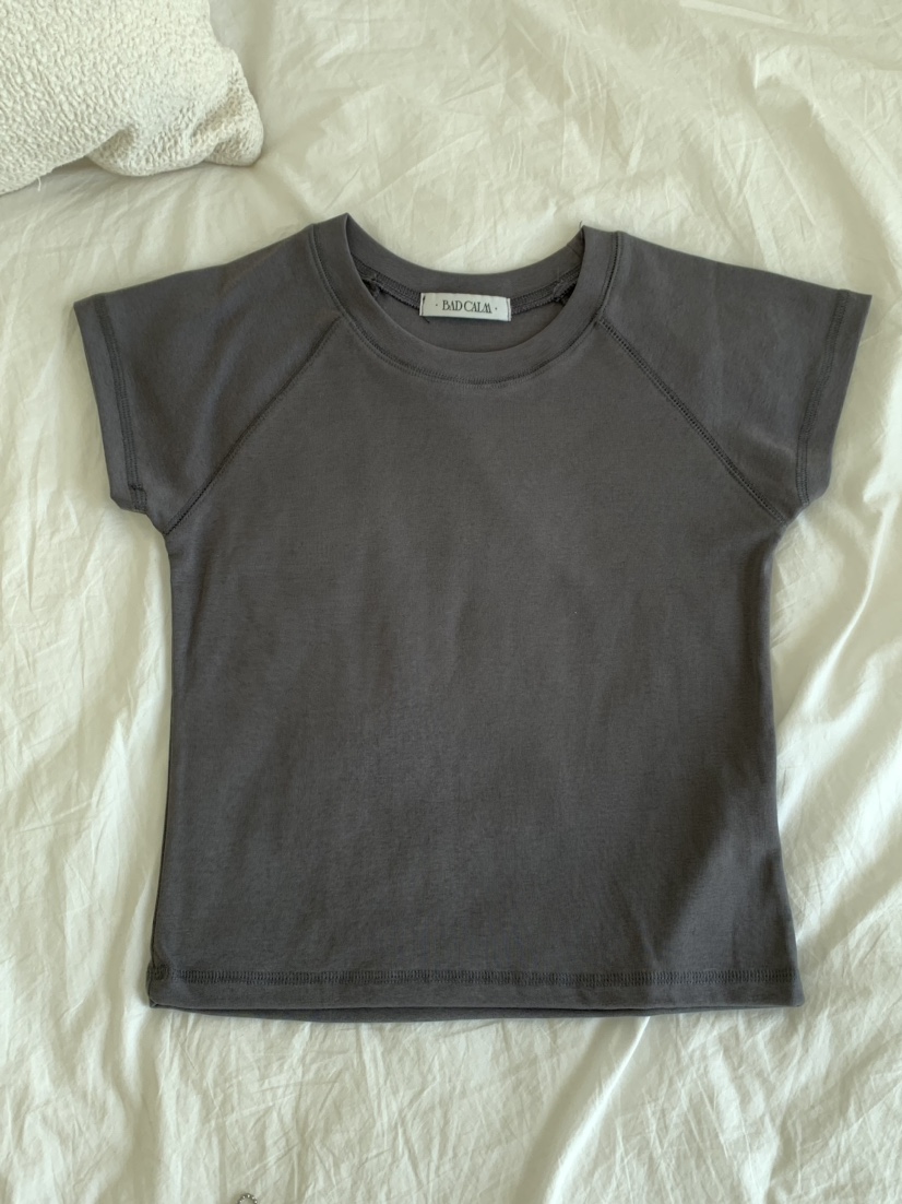 BADCALM韓國直郵女士新款26春夏推薦休閑熱賣職業人氣T恤BADCALMT恤圖色2
